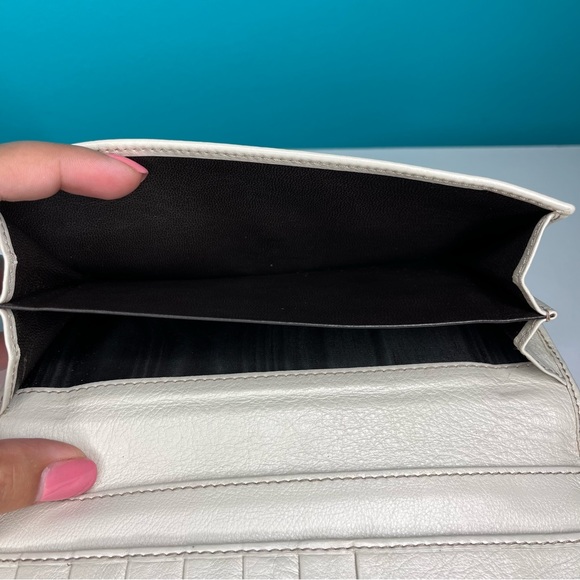 Gucci GG Monogram Cream Canvas & Leather Bifold Long Wallet - Picture 12 of 16